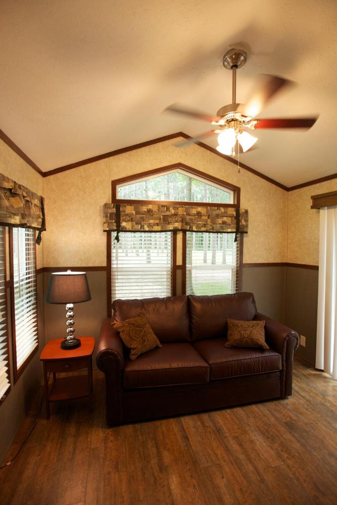 Deluxe Two-Bedroom Park Model interior